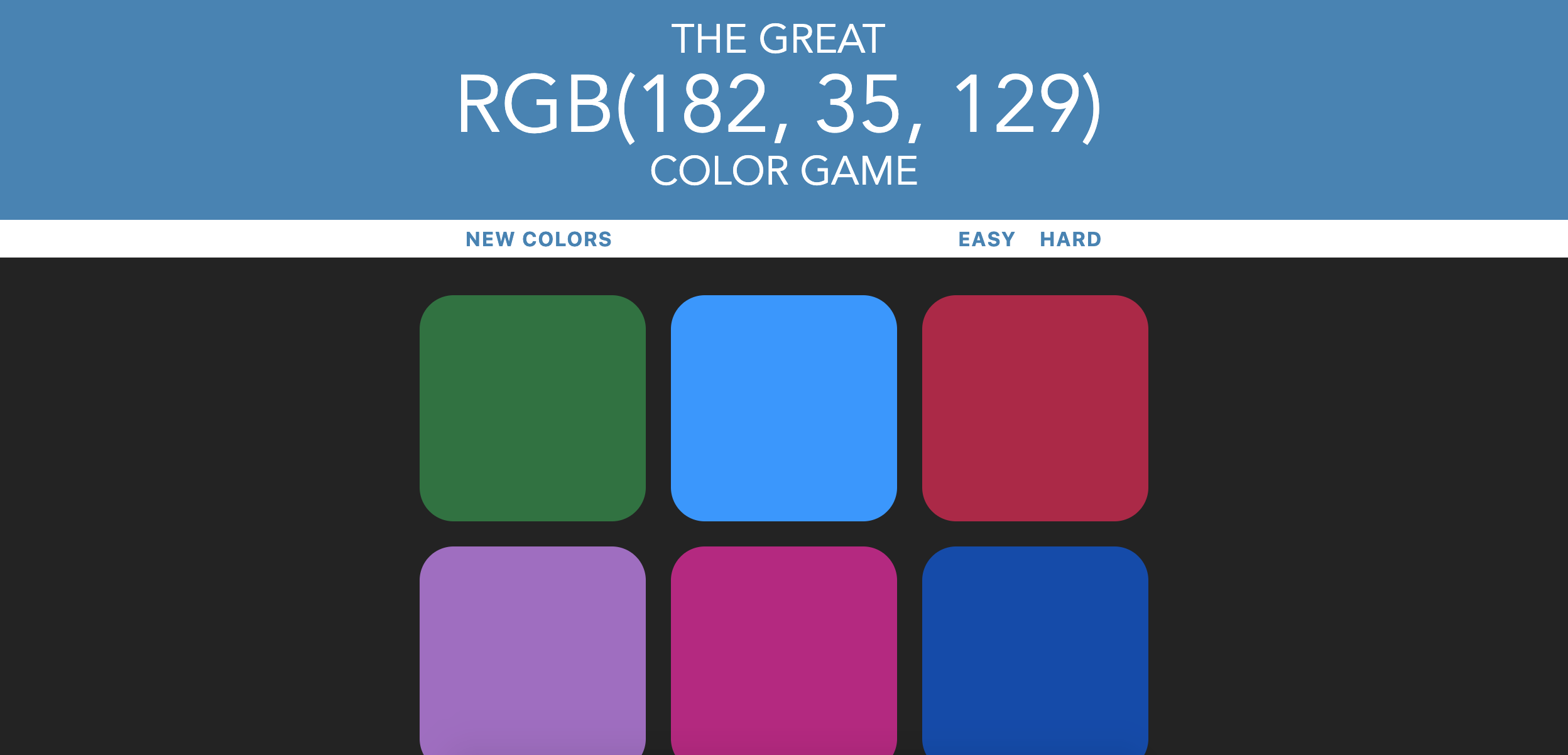 color-game screenshot